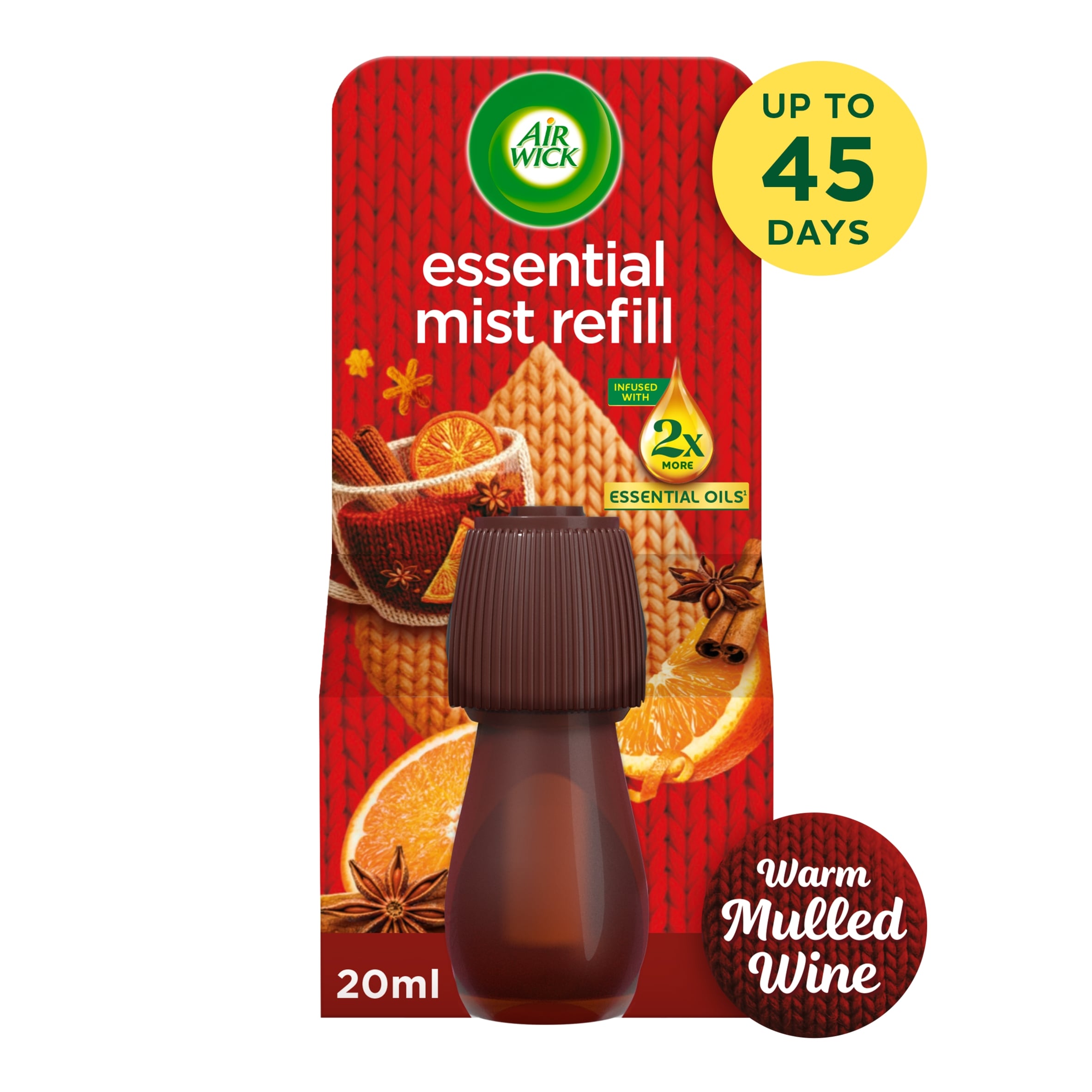 Air Wick Limited Edition Essential Mist Refill Warm Mulled Wine 20ml