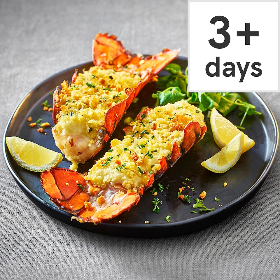 image 1 of 12. Tesco Finest Two Wild Lobster Thermidor Tails 280g (Serves 2)