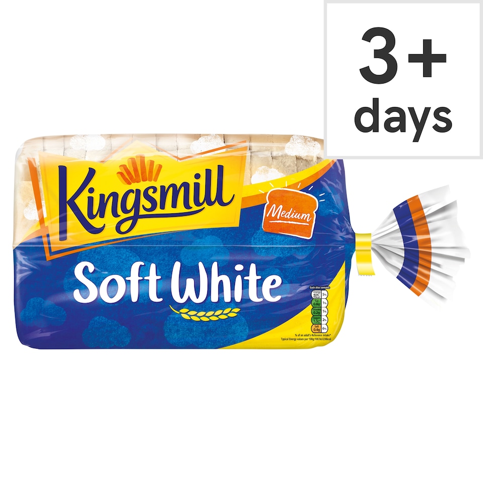 image 1 of Kingsmill Soft White Medium Bread 800g