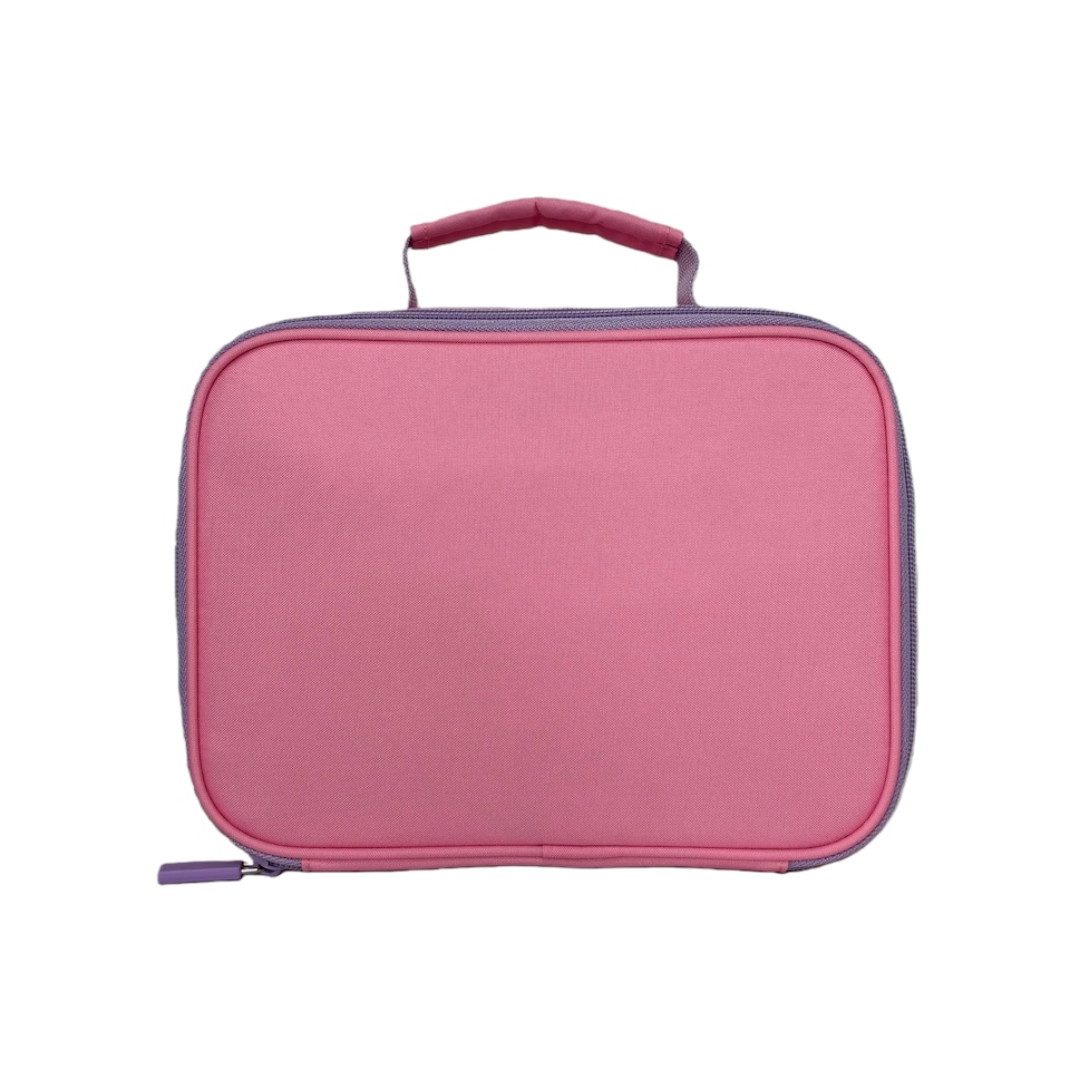 image 1 of Tesco Pink With Lilac Trim Lunch Bag