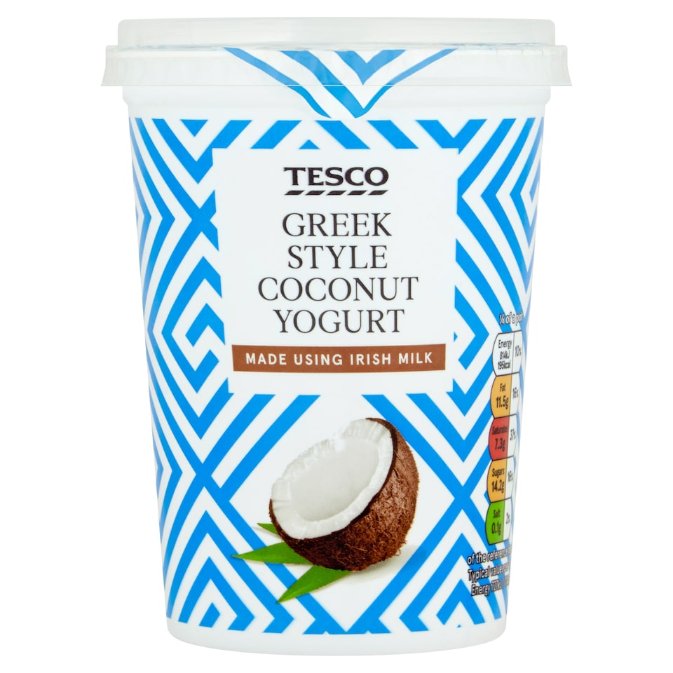 Tesco Greek Style Coconut Yoghurt 450G