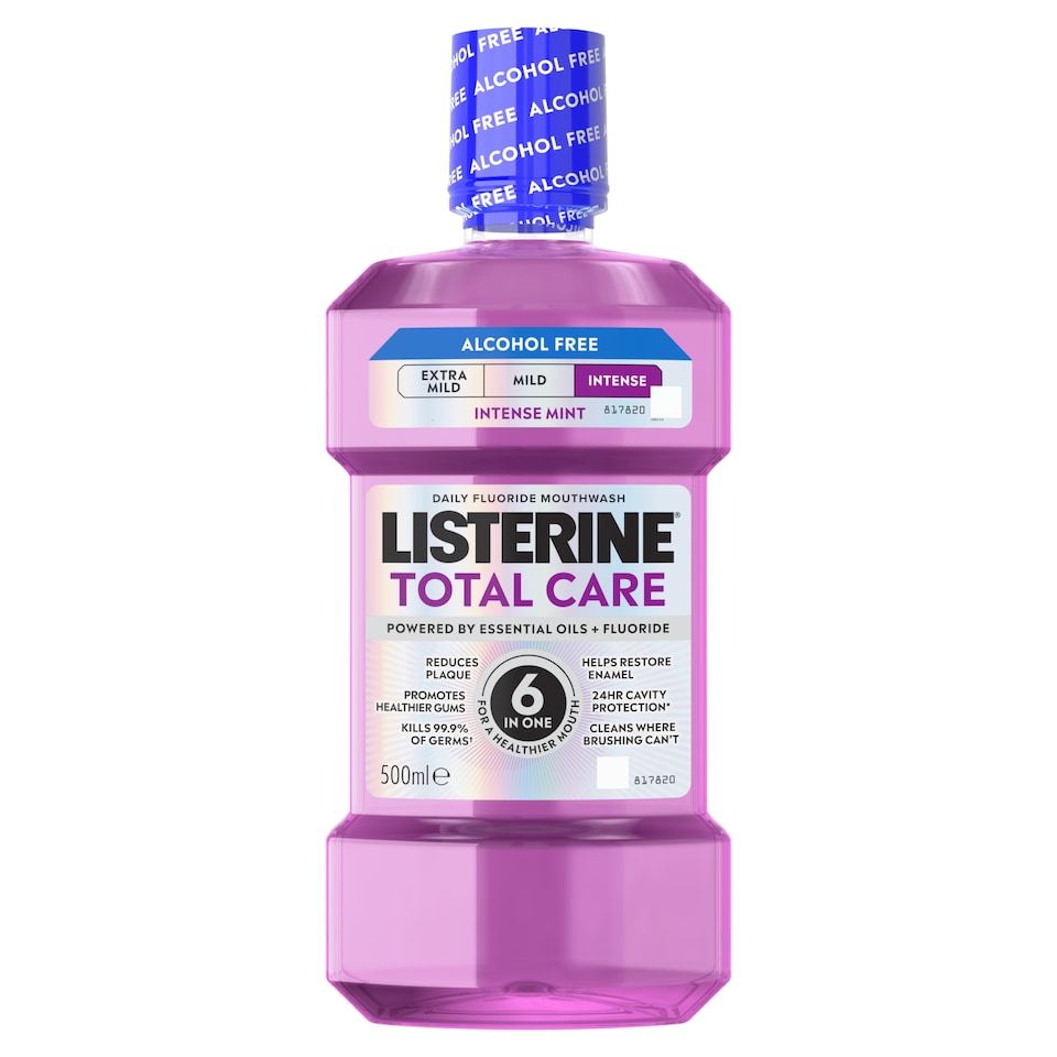 Listerine Total Care 6 In One Alcohol Free Intense Mint 500ml