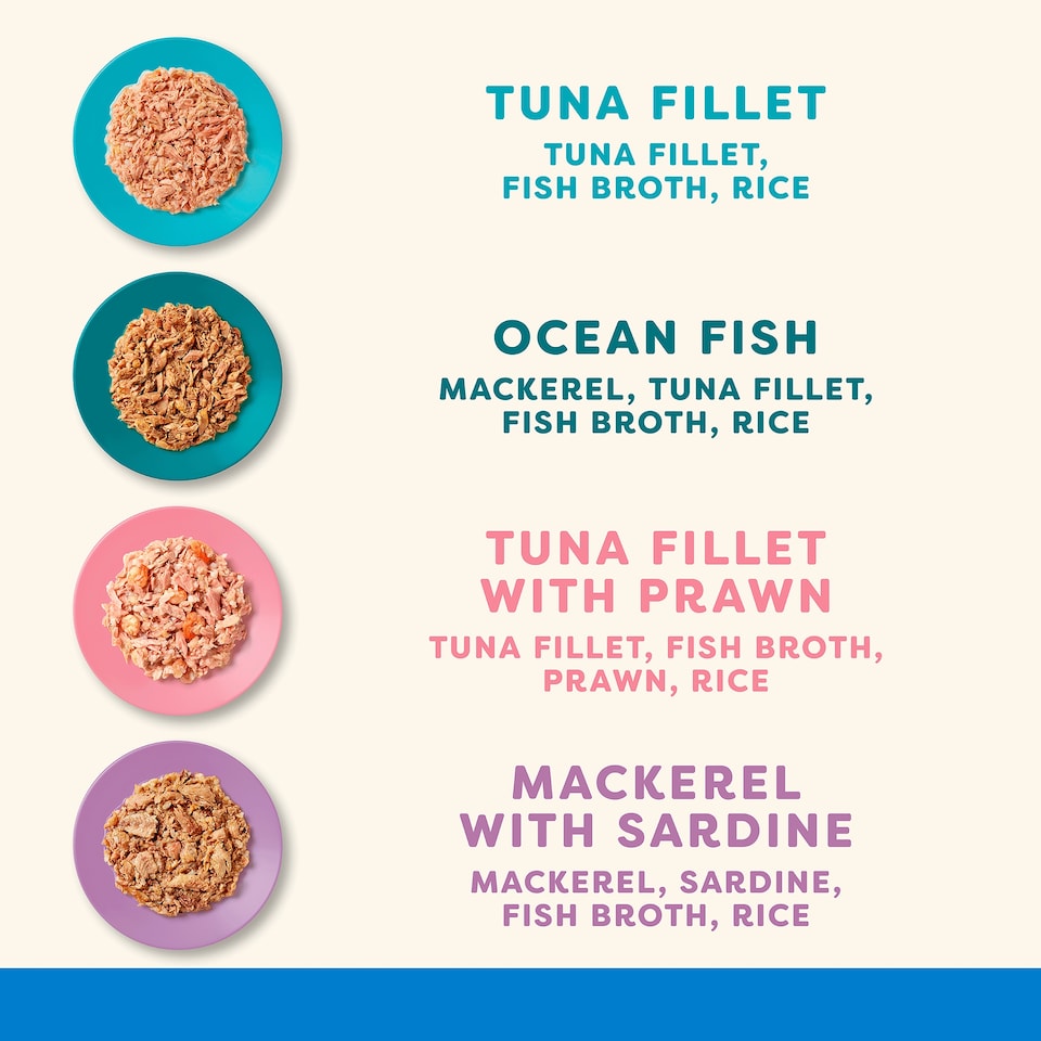 image 1 of Applaws Natural Wet Cat Food Fish Selection in Broth Tins 12 x 70g
