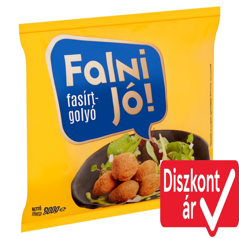 Falni Jó! Quick-Frozen Breaded, Pre-Fried Meatballs 800 g