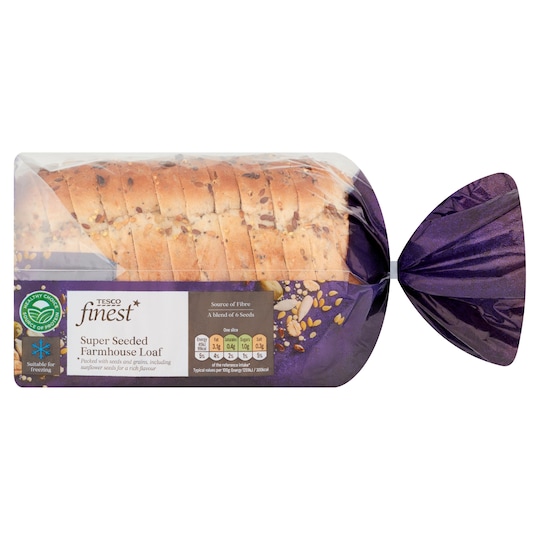 Tesco Finest Super Seeded Farmhouse Loaf 400G Tesco Groceries