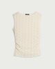 image 5 of F&F Textured Lace Co-ord Top in Cream