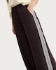 image 1 of F&F Side Stripe Wide Leg Trousers in Chocolate
