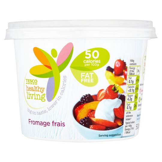 Tesco Healthy Living Natural Fromage Frais 500G