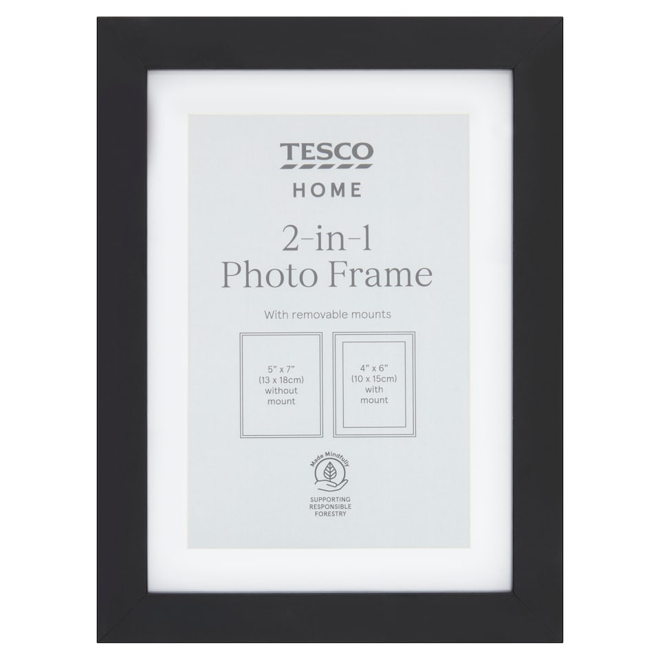 image 1 of F&F Home Photo Frame 2 in 1 Black