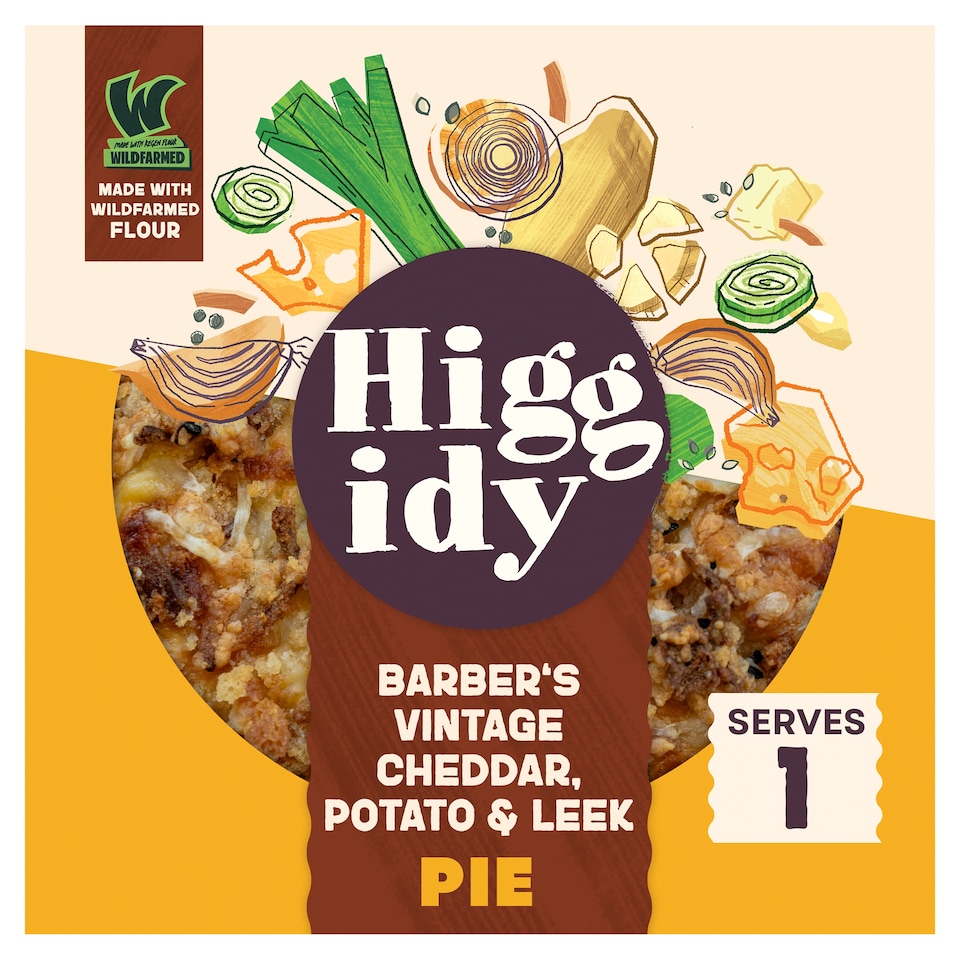 image 1 of Higgidy Barber's Vintage Cheddar, Potato & Leek Pie 200g