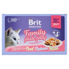 Brit Premium by Nature Kompletné prémiové mokré krmivo pre dospelé mačky 12 x 85 g (1020 g)