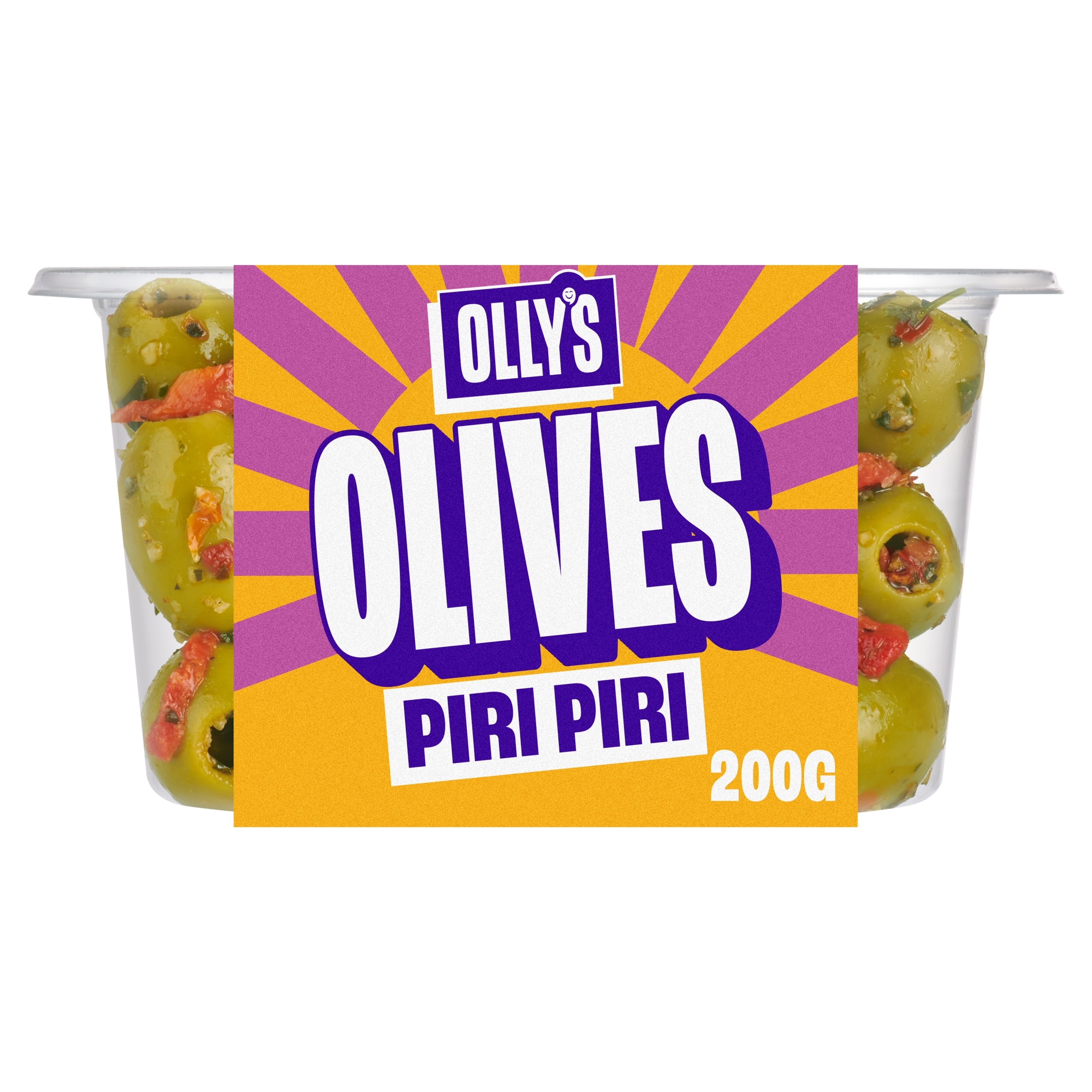 Olly's Piri Piri Halkidiki Olives 200g
