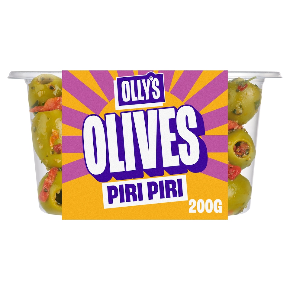 Olly's Piri Piri Halkidiki Olives 200g