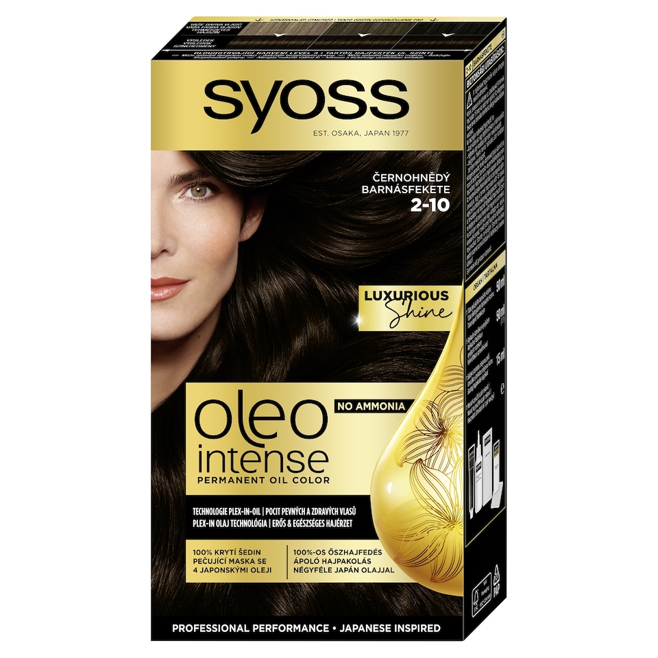 Obrázek 1 pro produkt Syoss Oleo Intense barva na vlasy Černohnědý 2-10