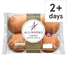 Allinson's Brown Snack Rolls 6 Pack