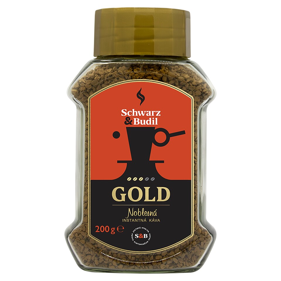 Schwarz & Budil GOLD instantná káva 200 g