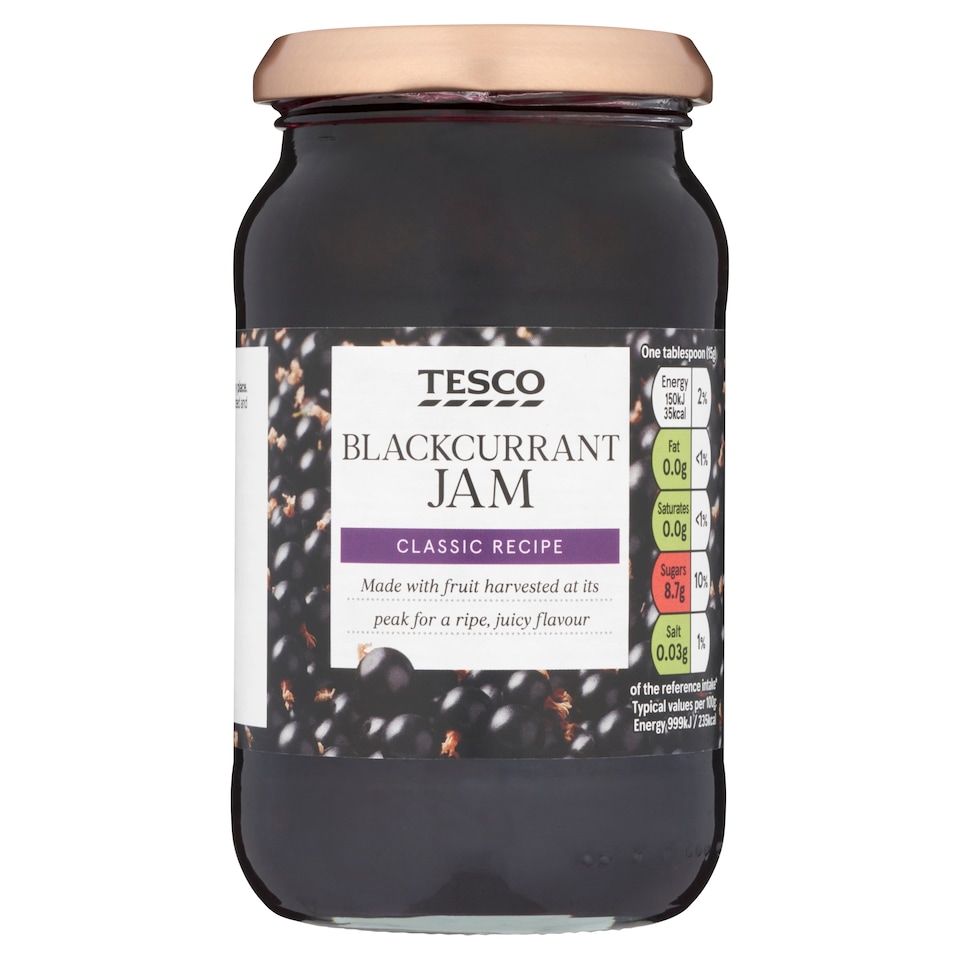 Tesco Blackcurrant Jam 454G