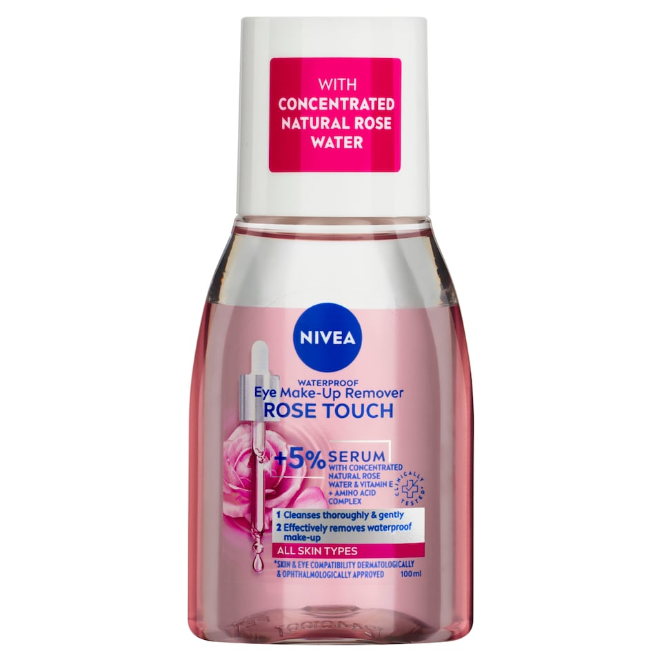 Obrázek 1 pro produkt Nivea Rose Touch Dvoufázový voděodolný odličovač očí a make-upu 100ml