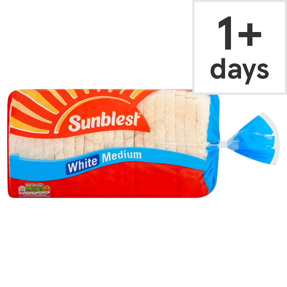 Sunblest Medium White Sliced Bread 750g