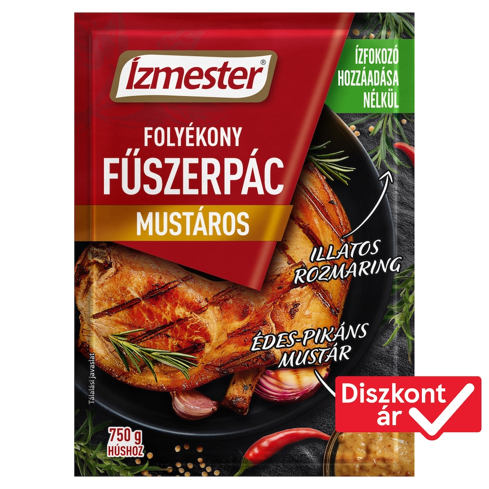 Ízmester mustáros folyékony fűszerpác 80 ml  1. kép