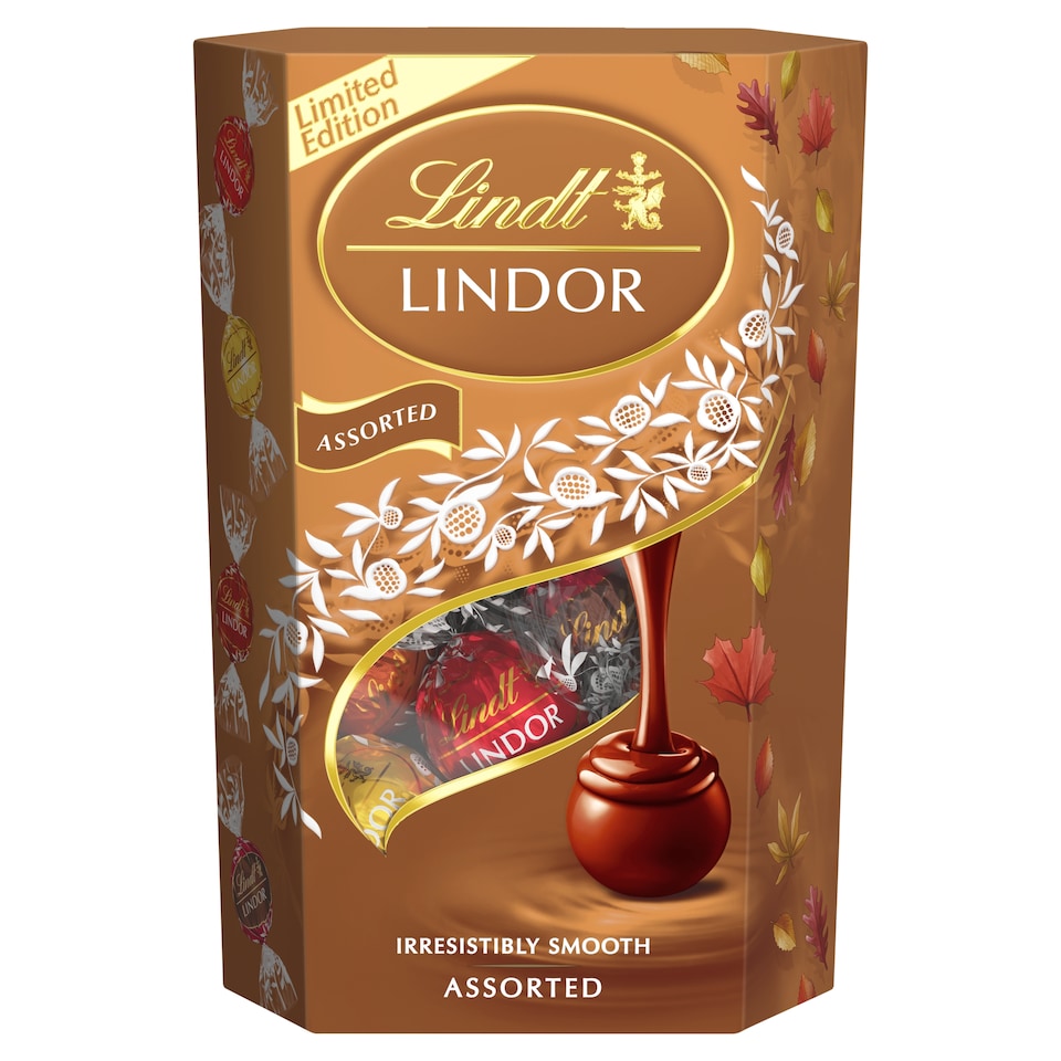 Lindt Lindor Mléčná a bílá čokoláda s různými náplněmi 200g