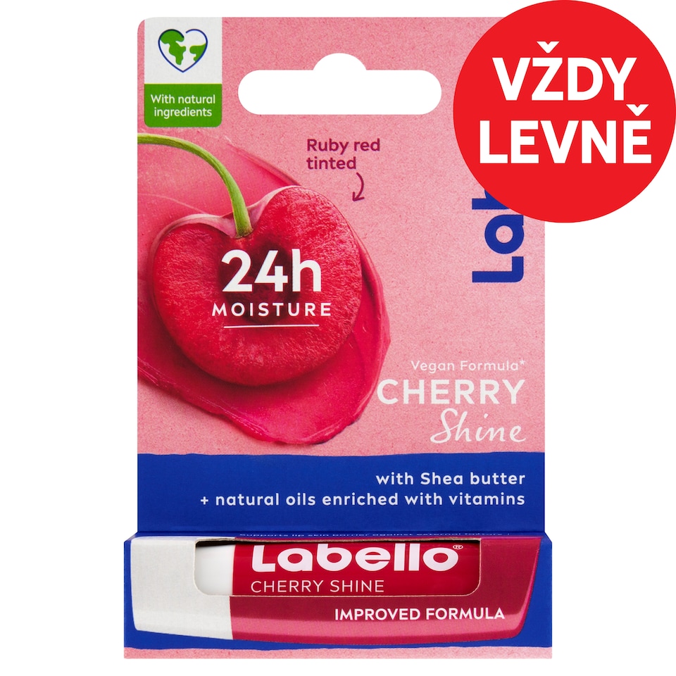 image 1 of Labello Cherry Shine Caring Lip Balm 4.8g