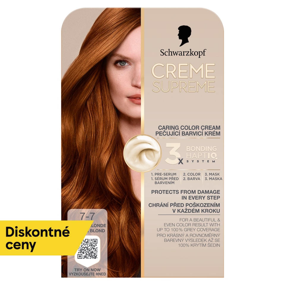 Schwarzkopf Creme Supreme Farba na vlasy 7-7 Medená blond