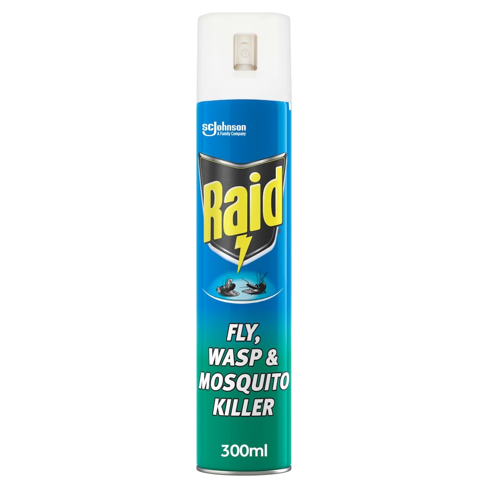 image 1 of Raid Wasp, Mosquito & Fly Killer Eucalyptus Aerosol Spray 300ml
