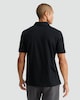 image 3 of F&F Pure Cotton Zip Neck Short Sleeved Polo Shirt in Black