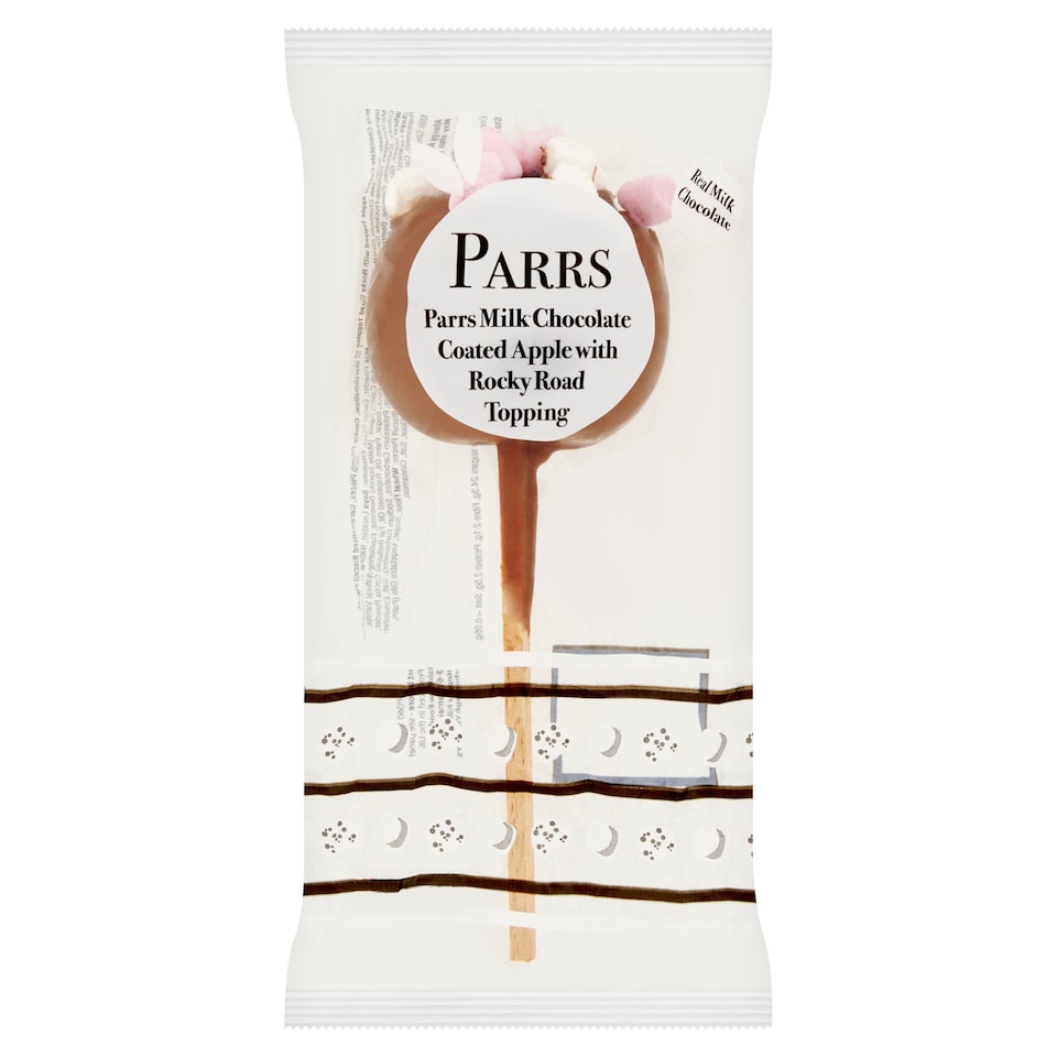 Parrs Milk Chocolate Coated Apple with Rocky Road Topping 