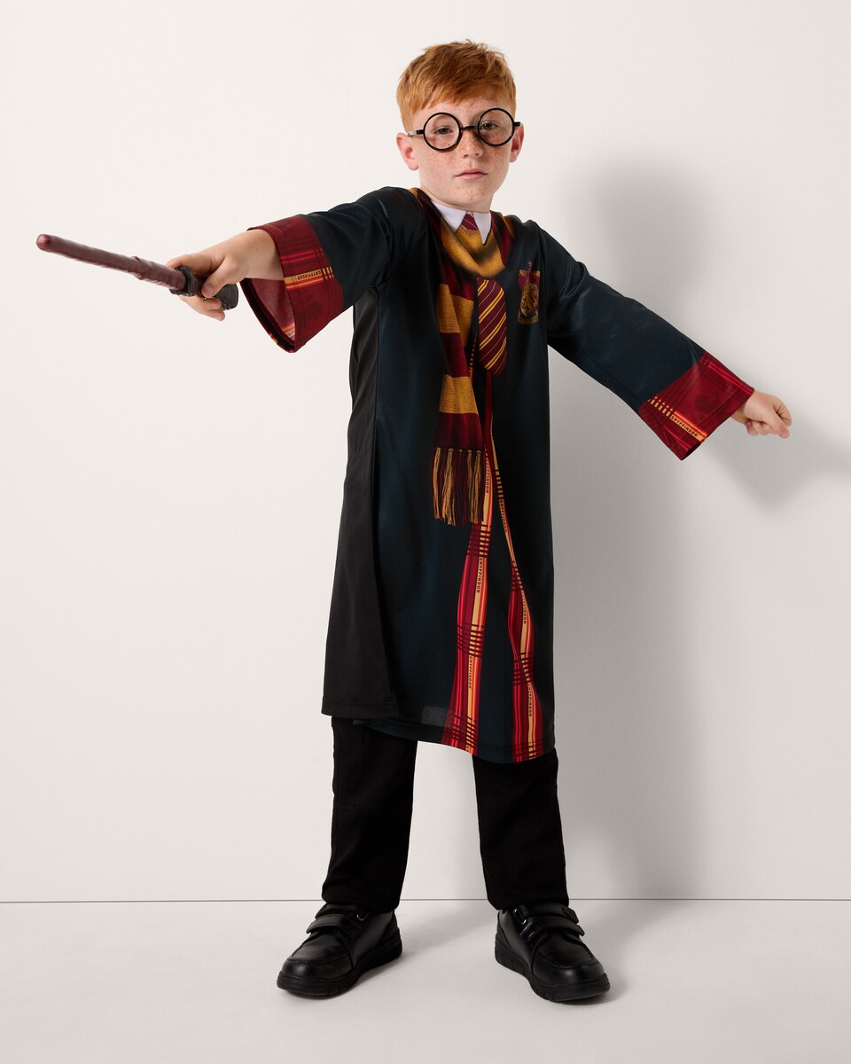 image 1 of Harry Potter Gryffindor Fancy Dress Costume in Black