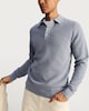 image 2 of F&F Pure Cotton Knitted Polo Jumper in Blue