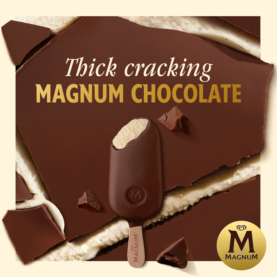 image 1 of Magnum Collection Vegan Classic Ice Cream Sticks 3 x 90ml