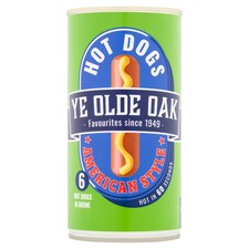Ye Olde Oak American Style 6 Hot Dogs 300G