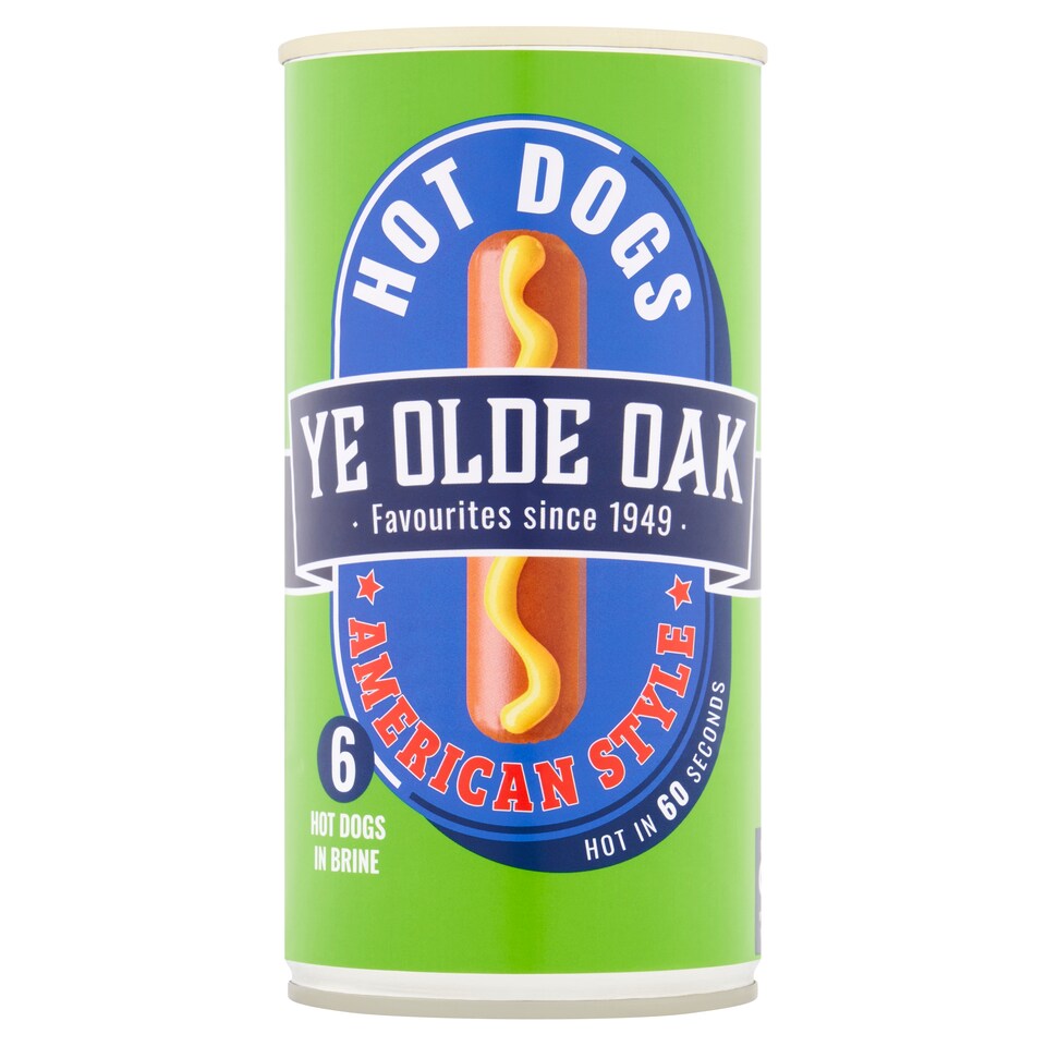 Ye Olde Oak American Style 6 Hot Dogs 300G