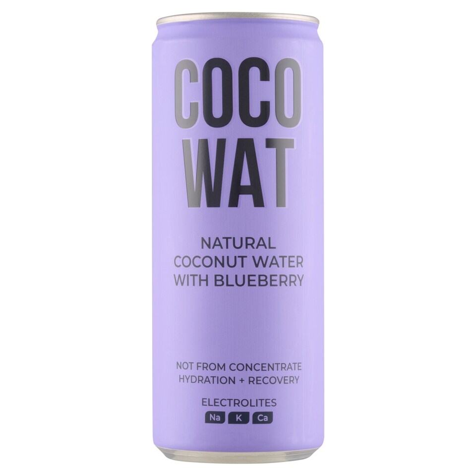obrázok 1 z Coco Wat Miešaný nealkoholický nápoj z kokosovej vody a čučoriedkovej šťavy 325 ml