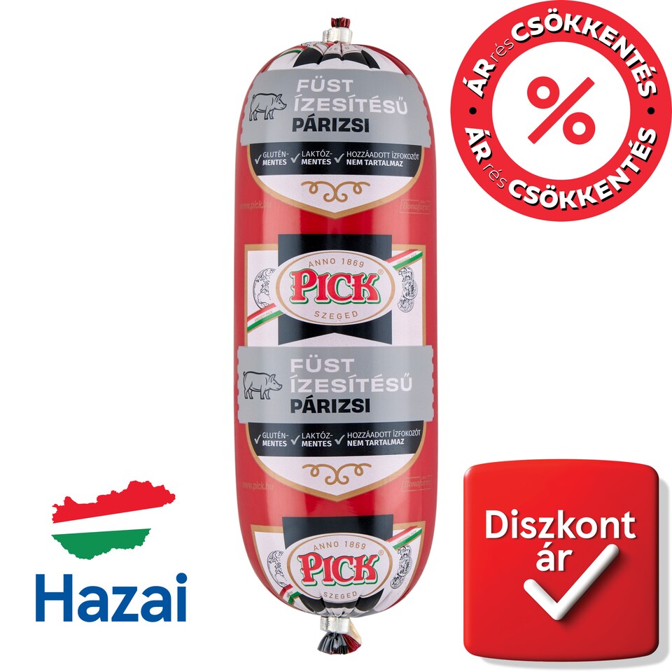 PICK füst ízesítésű párizsi 400 g  1. kép