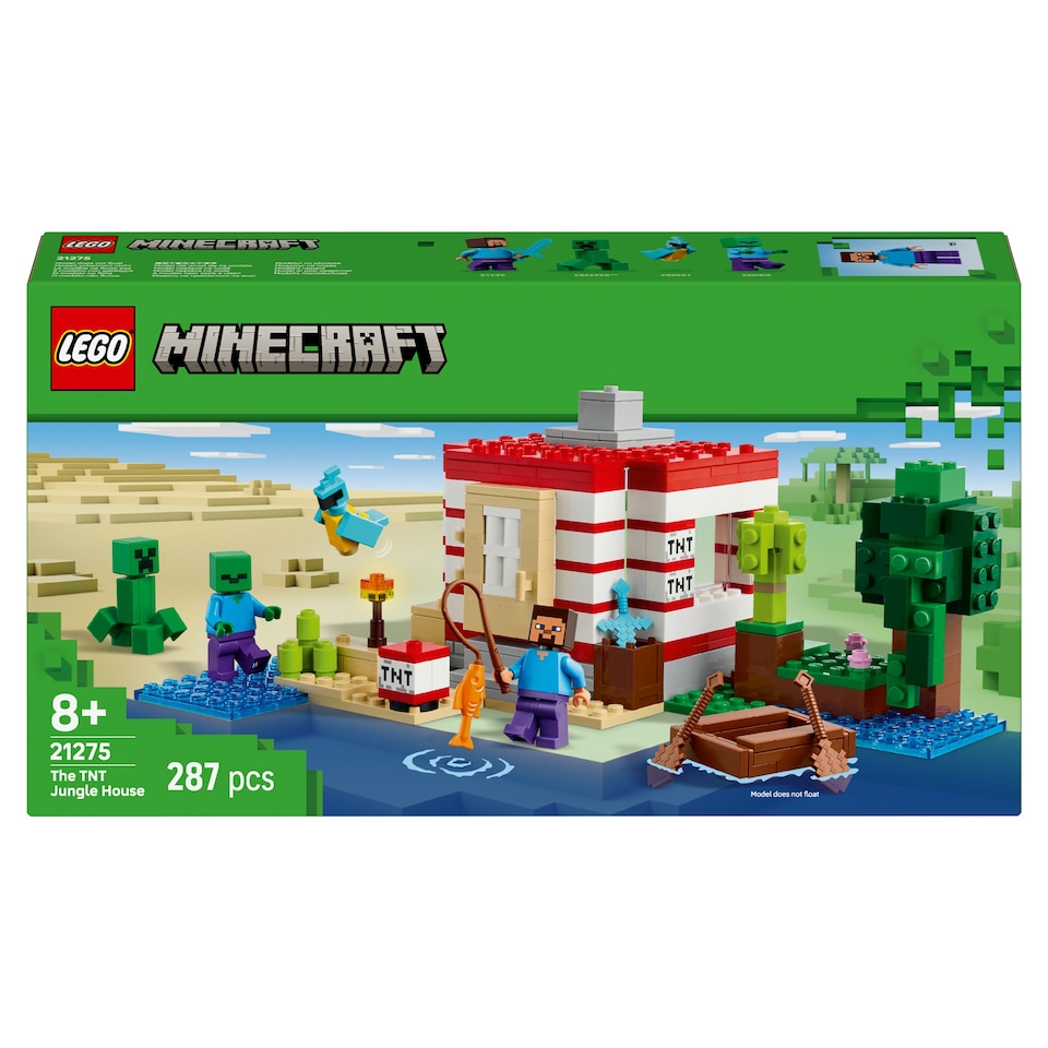 image 1 of LEGO Minecraft 21275 The Tnt Jungle House