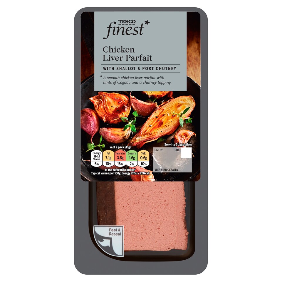 Tesco Finest Slice Chicken Liver Parfait 170G