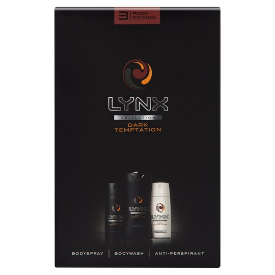 Lynx Dark Temptation Trio Gift Set Tesco Groceries