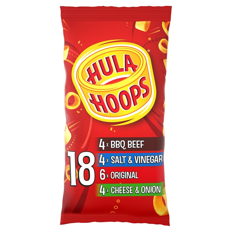 image 1 of Hula Hoops Variety Crisps 18X24g