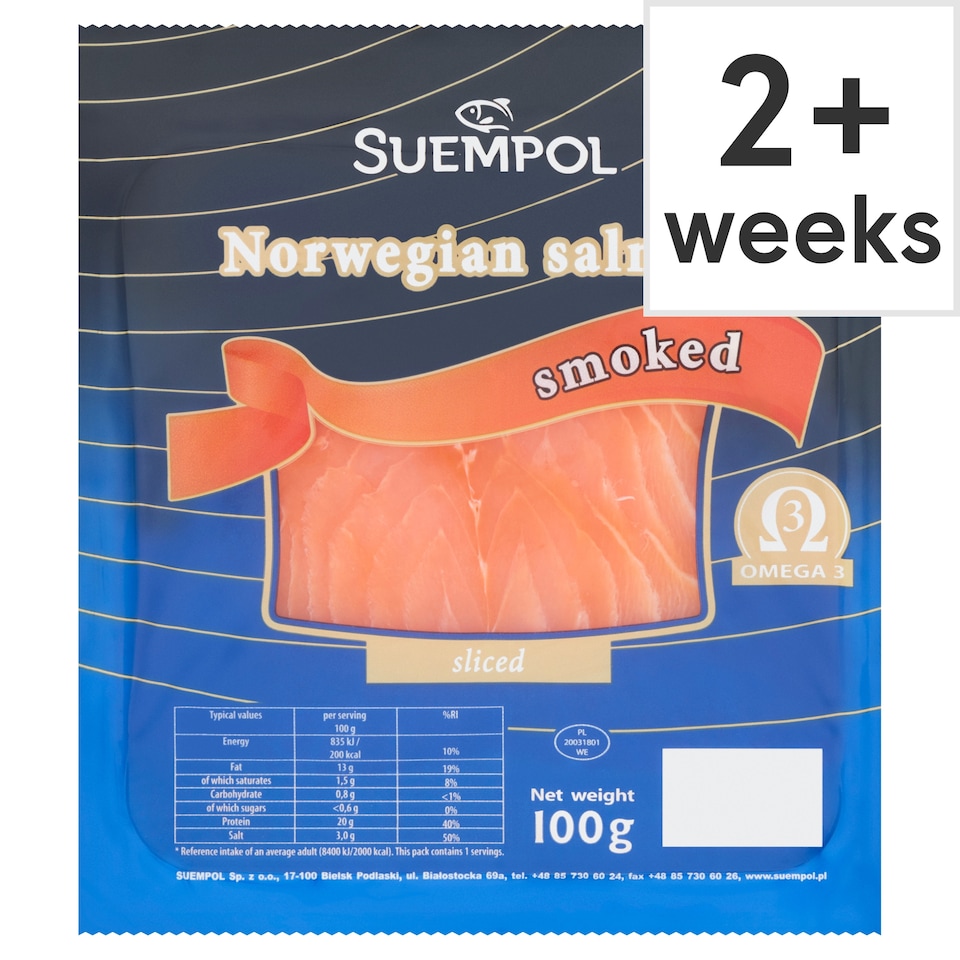 Suempol Norwegian Smoked Salmon 100G