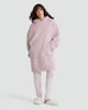 image 1 of F&F Fleece Oversized Pyjama Hoodie in Pink