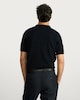 image 3 of F&F Pure Cotton Fine Knit Polo Shirt in Navy