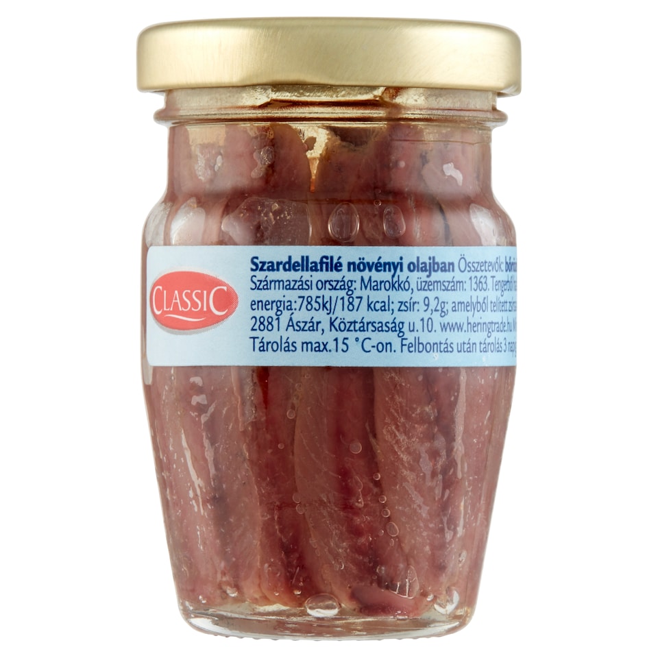 Classic szardellafilé növényi olajban 80 g 1. kép