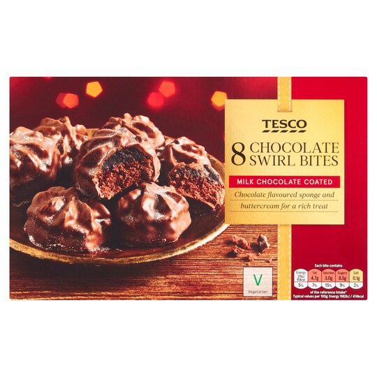 Tesco Chocolate Swirl Bites 8 Pack Tesco Groceries