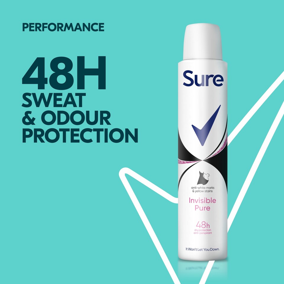 image 1 of Sure Women Invisible Pure Antiperspirant Deodorant 250Ml