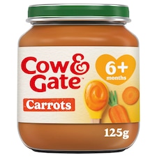 Cow & Gate Carrot Baby Food Snack Jar 6+ Months 125g