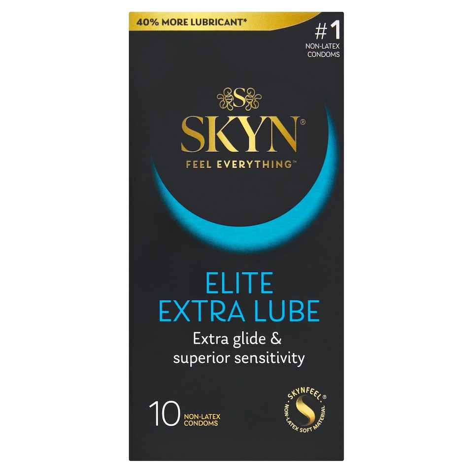SKYN Elite Extra Lube Non Latex Condoms 10 Pack