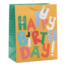Tesco Happy Birthday Brights Large Bag